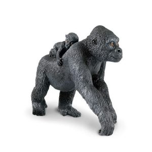 LOWLAND GORILLA WITH BABY