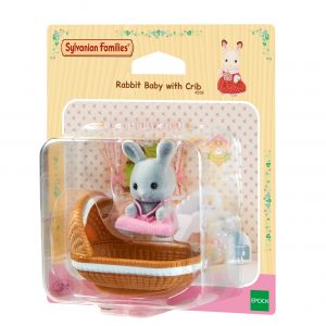 Rabbit Baby with Crib