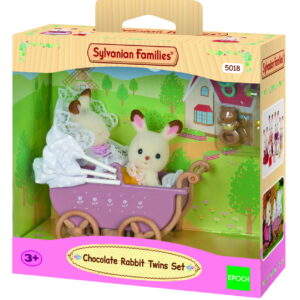 Chocolate Rabbit Twins Set (Pram)