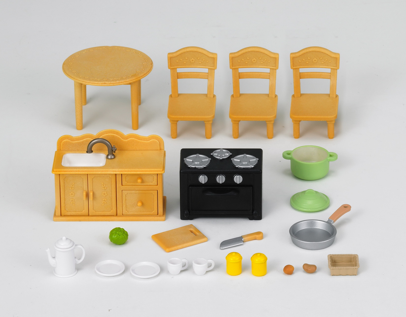 Country Kitchen Set (with Cat Mother)