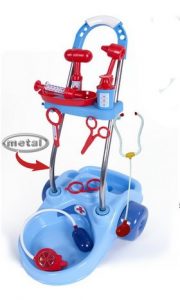 CARRO CLINICA CON TUBOS DE ACERO
