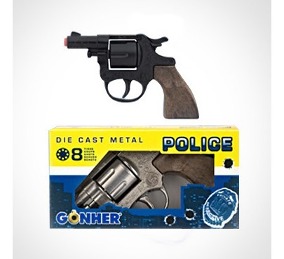 POLICE REVOLVER 8 TIROS BLACK BOX