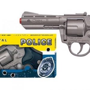 REVOLVER POLICE 8 TIROS PLATEADO EN CAJA