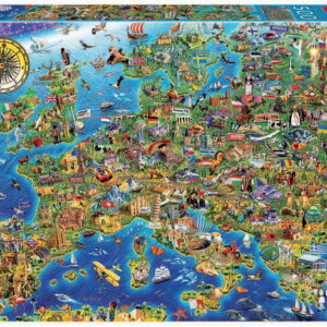 500 CRAZY EUROPEAN MAP