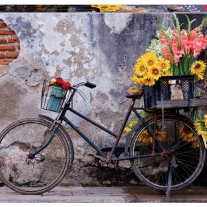 500 BICYCLE WITH FLOWERS