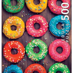 500 COLOURFUL DONUTS
