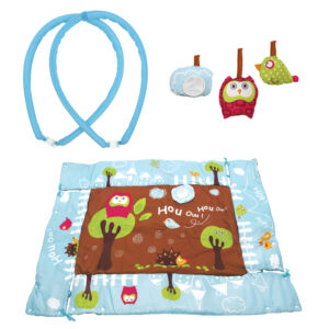 TAPIS D'EVEIL Chouette Bleu