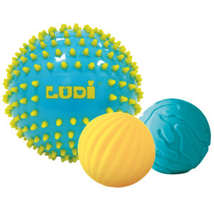 BALLES SENSORIELLES Bleues par 3