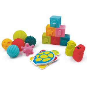 COFFRET D'EVEIL Livres Cubes balles