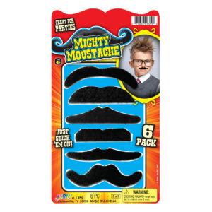 MM MUSTACHE 6PK
