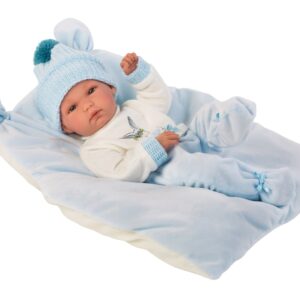 Bimbo 35 cm Con Cojin Celeste