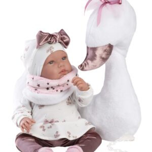 Tina Recien Nacida Llorona 44 cm Cisne